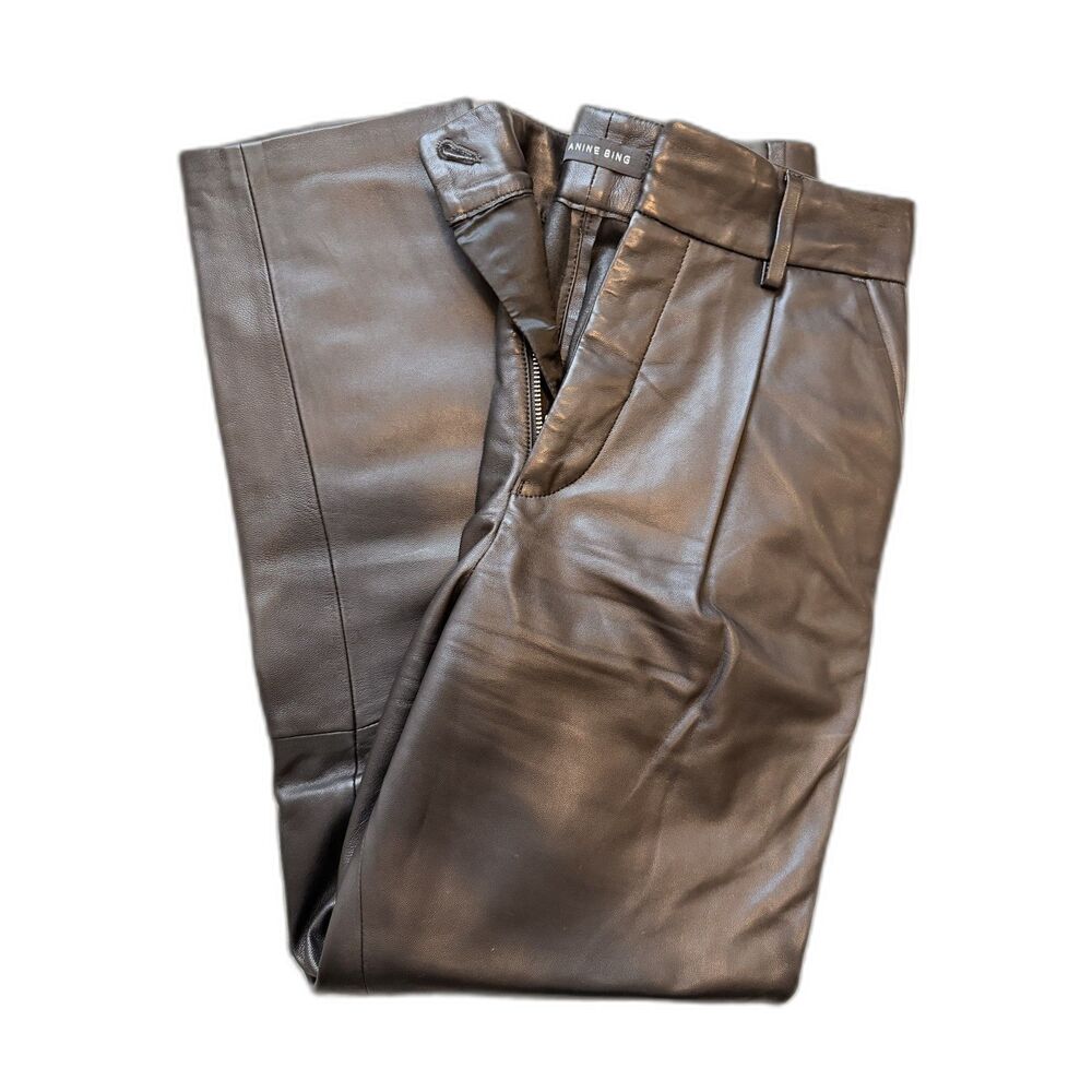Anine Bing 100% Leather Trousers